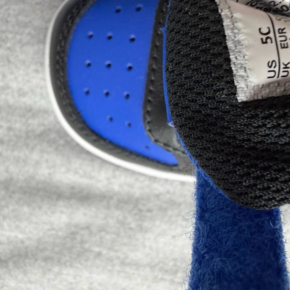 Nike Kids Court Borough‎ Mid 2 Game Royal Blue and Black High-Top Sneakers